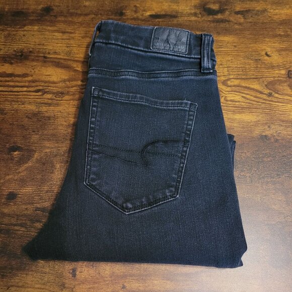 American Eagle Jeans 4 L Jegging Curvy Super Hi Rise 360 Next Level Stretch - Picture 3 of 12